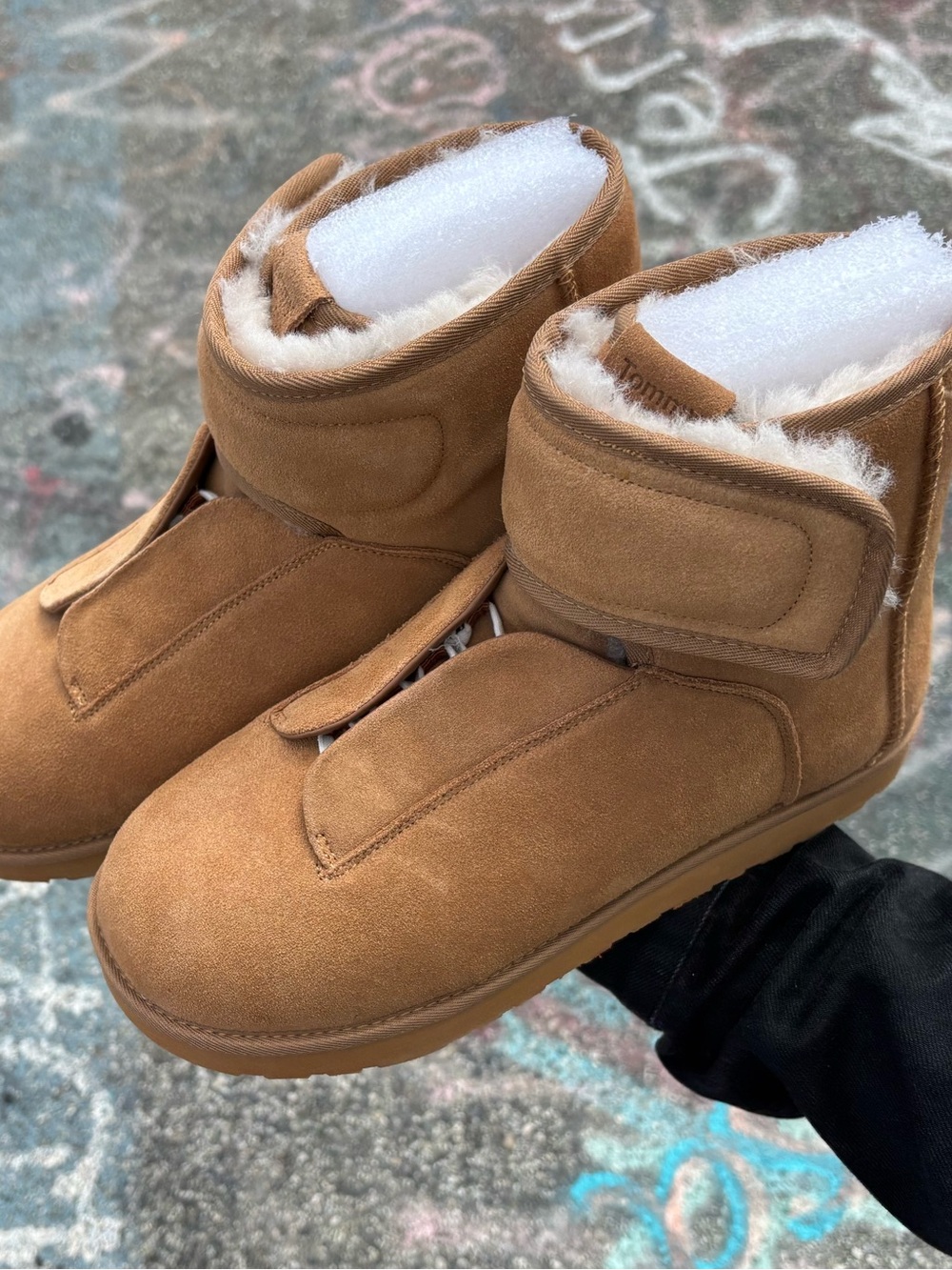Tommy Jack Oddo Verdier ODDO-1 Sheepskin/Leather/Wool Chestnut Tan Ankle Boots
